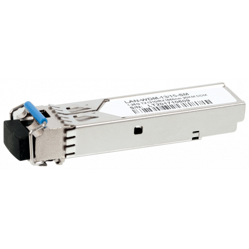 SFP WDM 1.25 Gbps, 1310nm/1550nm module, 20 km, LC, DDM, Cisco